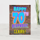 Search for urban birthday cards Brick wall