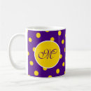 Search for yellow polka dots mugs Purple