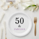 Search for 50th birthday plates Party