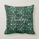 Search for mermaid scales cushions Green