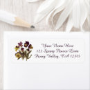 Search for pansy flower return address labels Botanical