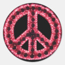 Search for red peace sign stickers Anti war