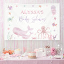 Search for whale banners Girl baby shower