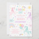 Search for unicorn digital birthday invitations Rainbow unicorn party