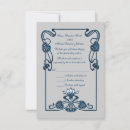 Search for silver floral border invitations Blue