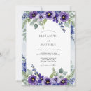 Search for pansies wedding invitations Pansy