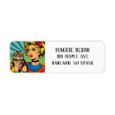 Search for comic return address labels Cat