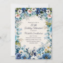 Search for blue 75th birthday invitations Botanical