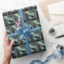 Search for northern lights wrapping paper Moose