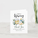 Search for baby is brewing thank you cards Greenery