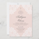 Search for vintage christening invitations Blush pink