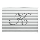 Search for grey and white pillowcases Monogrammed