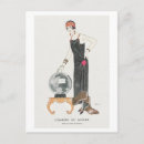 Search for art deco fashion postcards Illustration