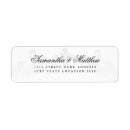 Search for black and white damask return address labels Stylish