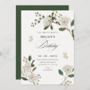 Search for magnolia birthday invitations White