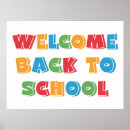 Search for back to school welcome posters New school year
