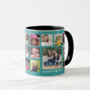 Search for mint blue mugs Photo collage