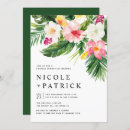 Search for greenery couples shower invitations Tropical