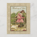 Search for old playing postcards Cat