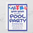 Search for backyard pool party invitations Bright