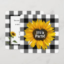 Search for sunflower party invitations White