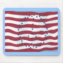 Search for striped flag mousepads Red