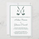 Search for golf wedding invitations Green