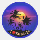 Search for palm tree sunset stickers Tropics