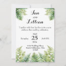 Search for ferns wedding invitations Boho
