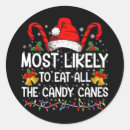 Search for candy cane stickers Xmas