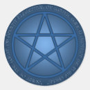 Search for blue pentagram stickers Pagan