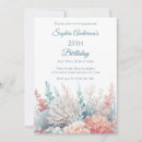 Search for coral reef birthday invitations Tropical