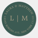 Search for emerald green wedding stickers Simple