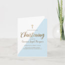 Search for blue and gold christening invitations Script
