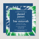 Search for green bar bat mitzvah invitations Typography