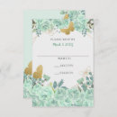 Search for butterflies rsvp cards Floral