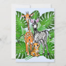 Search for jungle friends birthday invitations Animals