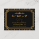 Search for gatsby business cards Geometric