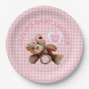 Search for teddy bear baby shower plates Gingham
