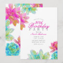 Search for succulents birthday invitations Summer
