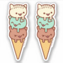 Search for summer cat stickers Ice cream