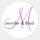 Search for purple and white wedding stickers Bride