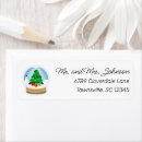 Search for snow globe return address labels Winter