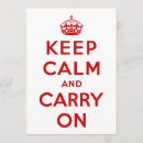 Search for keep calm carry on invitations British