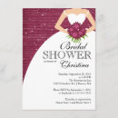 Search for maroon bridal shower invitations Flowers