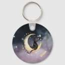 Search for moon key rings Black cat