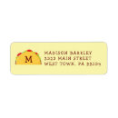 Search for taco return address labels Cute