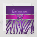 Search for purple pink butterfly quinceanera invitations Girly