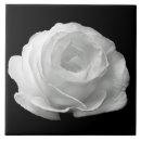 Search for black and white roses tiles Flowers