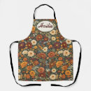 Search for autumn flowers aprons Orange